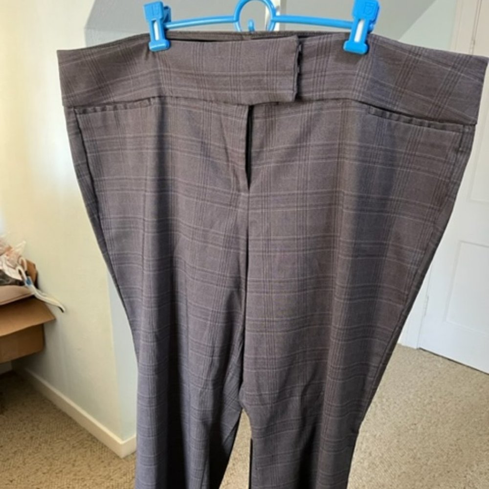 Torrid grey striped dress pants size 26R